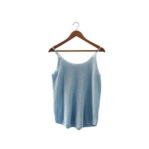 Yidarton Womens Light Blue Knit Sleeveless Tank Top Size Medium
